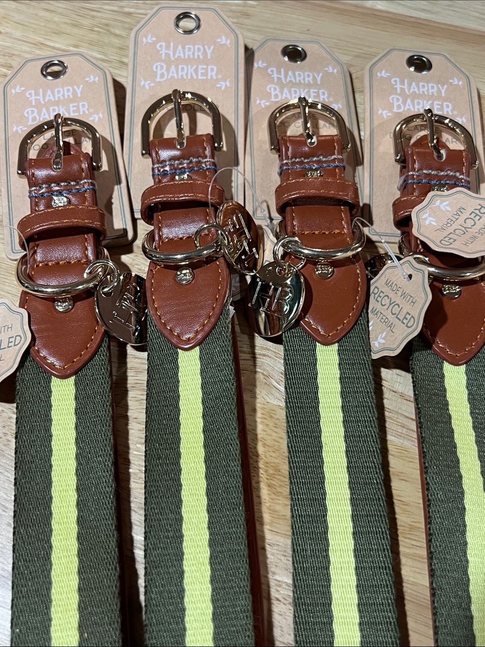 New w tags Harry barker Dog collar belt style 1” wide large 17-23” neck